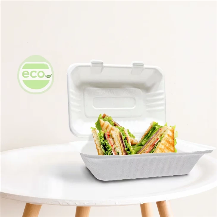 9x6 Inch Fast Food Clamshell Lunch Box high quality